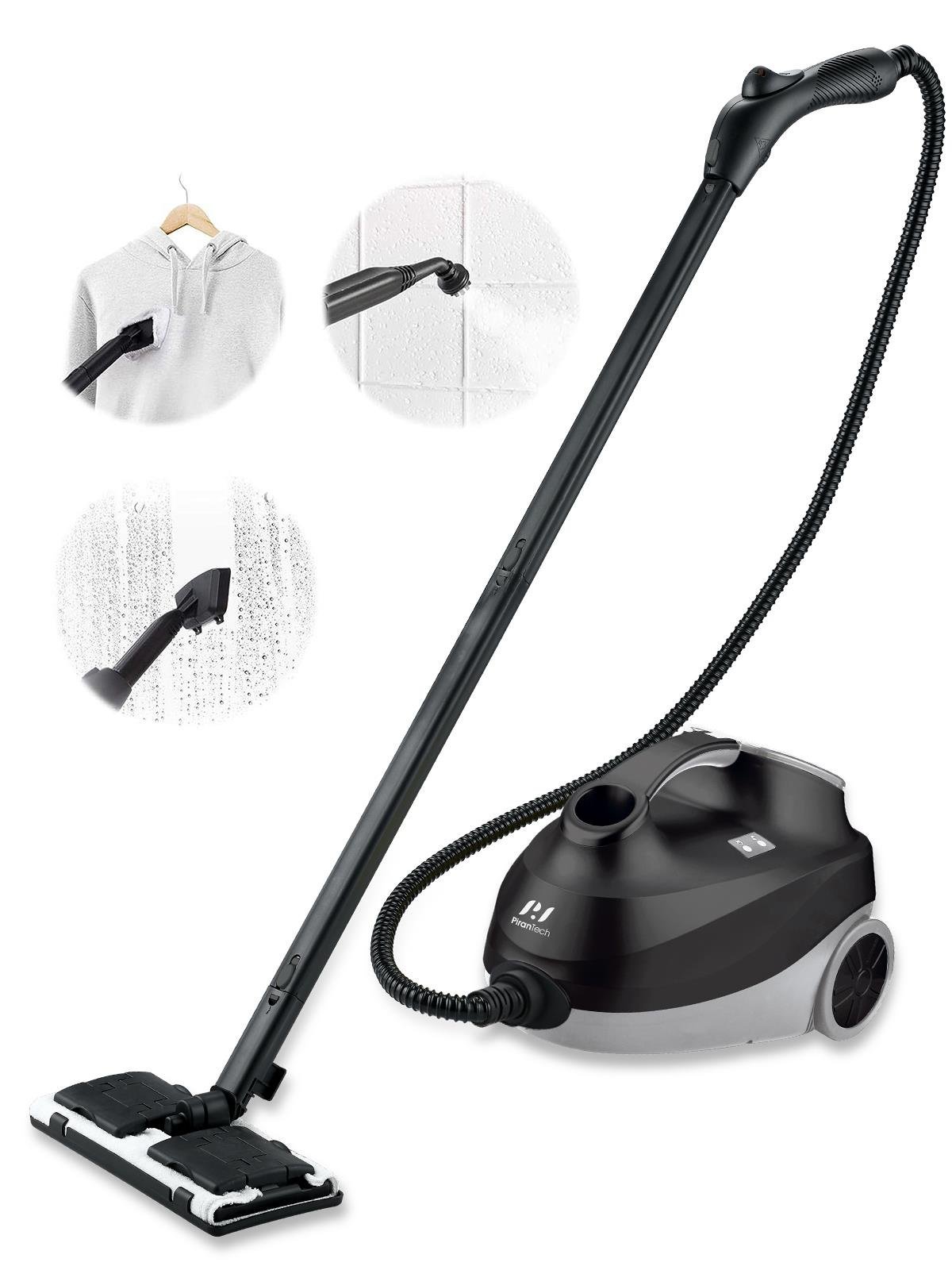 Pirantech CB-107C 2000 W Buharlı Temizleyici Siyah Görseli