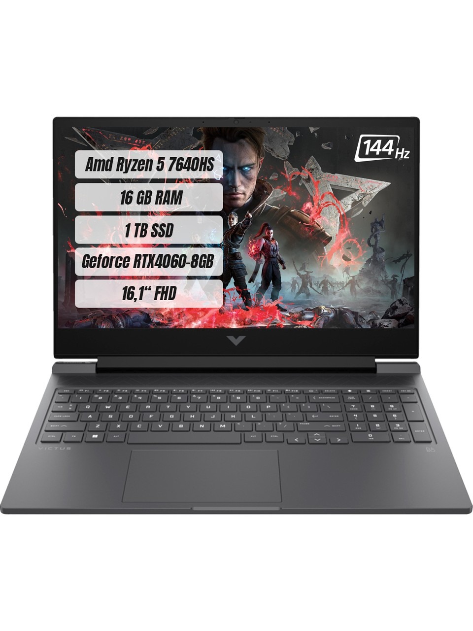 Hp Victus 16-s0018nt 7z4m8ea Ryzen 5 7640hs 16 Gb 1 Tb Ssd Rtx4060 16.1