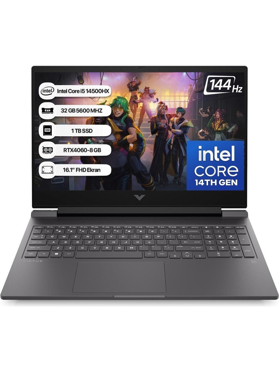 Hp Victus 16-r1048nt 9j250ea İ5-14500hx 32 Gb 1 Tb Ssd Rtx4060 16.1