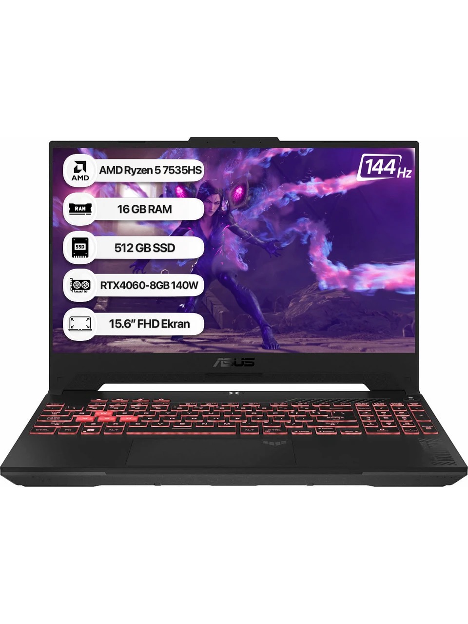 Asus Tuf A15 Fa507nv-lp104 R5 7535hs 16 Gb 512 Gb Ssd Rtx4060 15.6