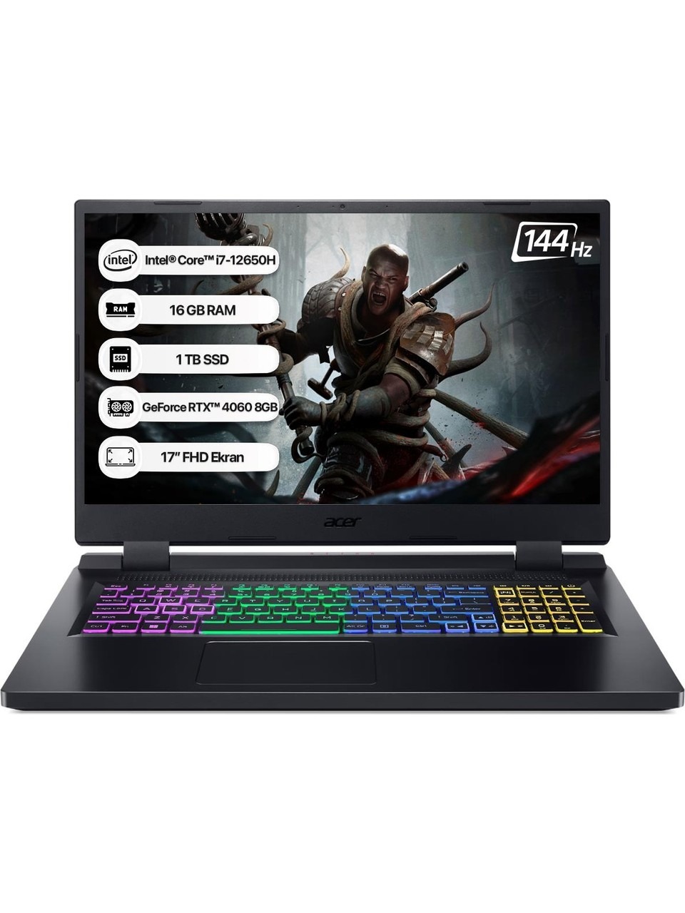 Acer Nitro 5 An517-55-79b5 Nh.qlfey.004 İ7-12650h 16 Gb 1 Tb Ssd Rtx4060 17.3