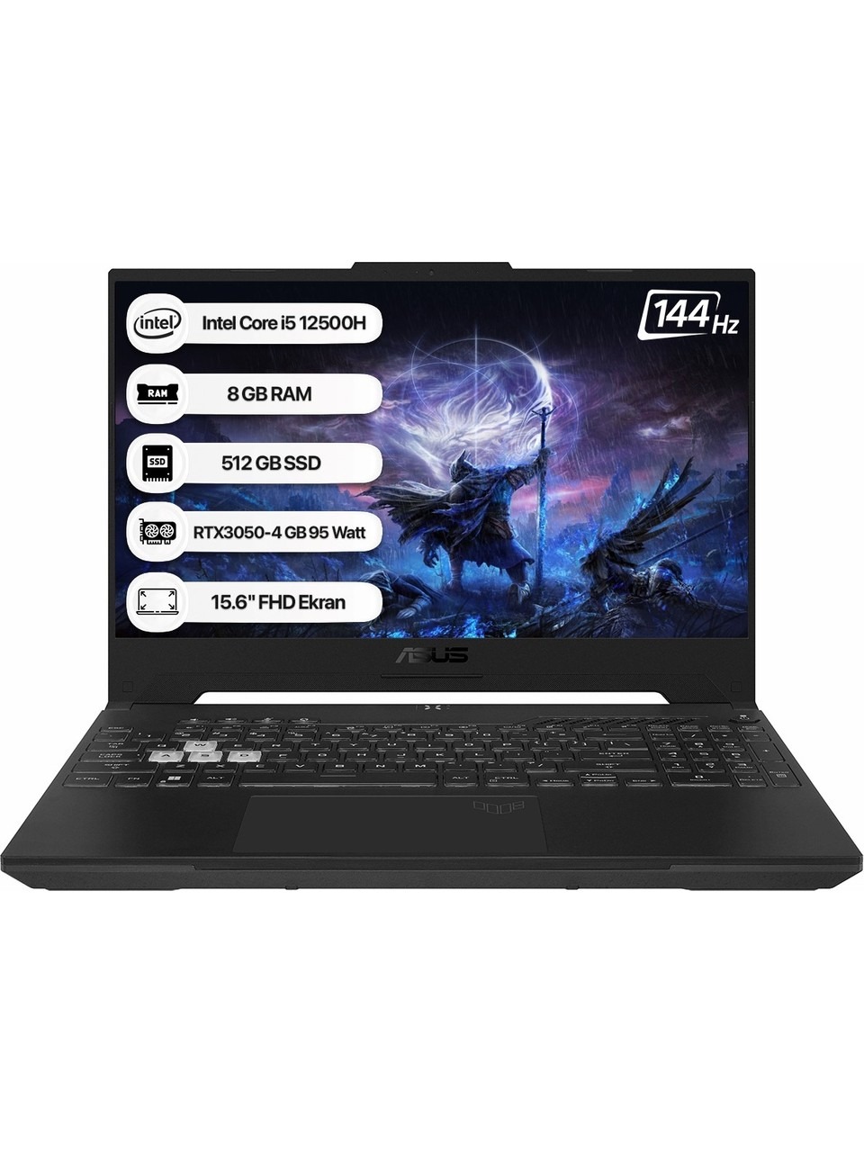 Asus Tuf Gaming F15 Fx507zc4-hn158 İ5-12500h 8 Gb 512 Gb Ssd Rtx3050 15.6