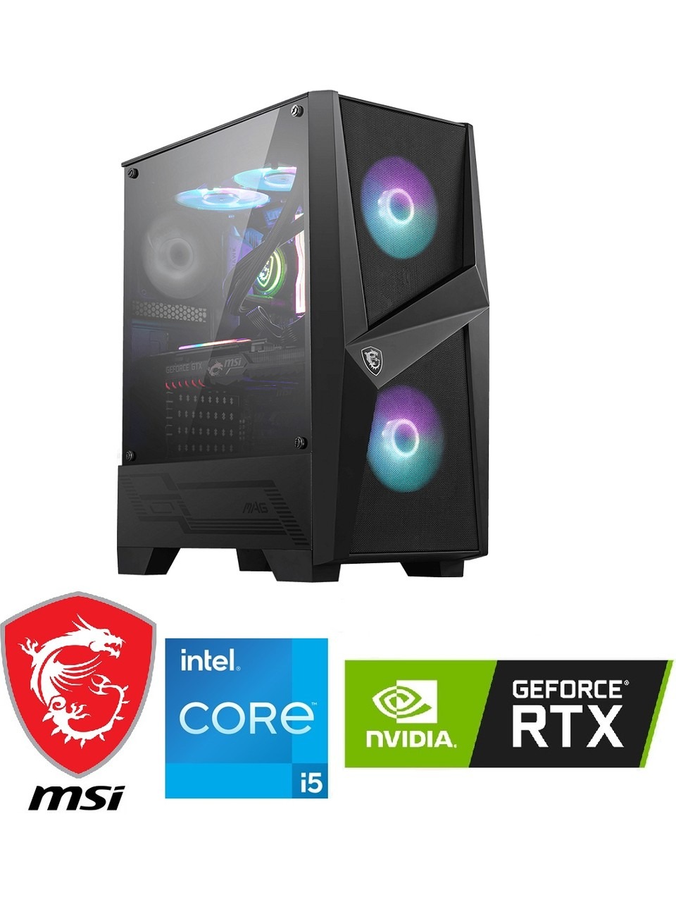 Quantum Gaming Panda Qg1010 İntel İ5-14400f 16gb 512gb Ssd Rtx3050 6gb 96bit Hdmı+dp Fdos Desktop