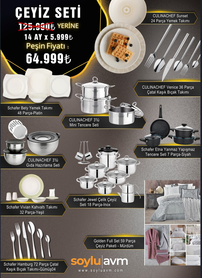 Schafer Çeyiz Paketi 315 parça