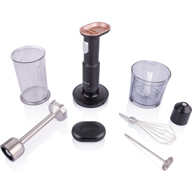Arnica GH-21720 Smart Blend Set Kablosuz Şarjlı El Blender Siyah