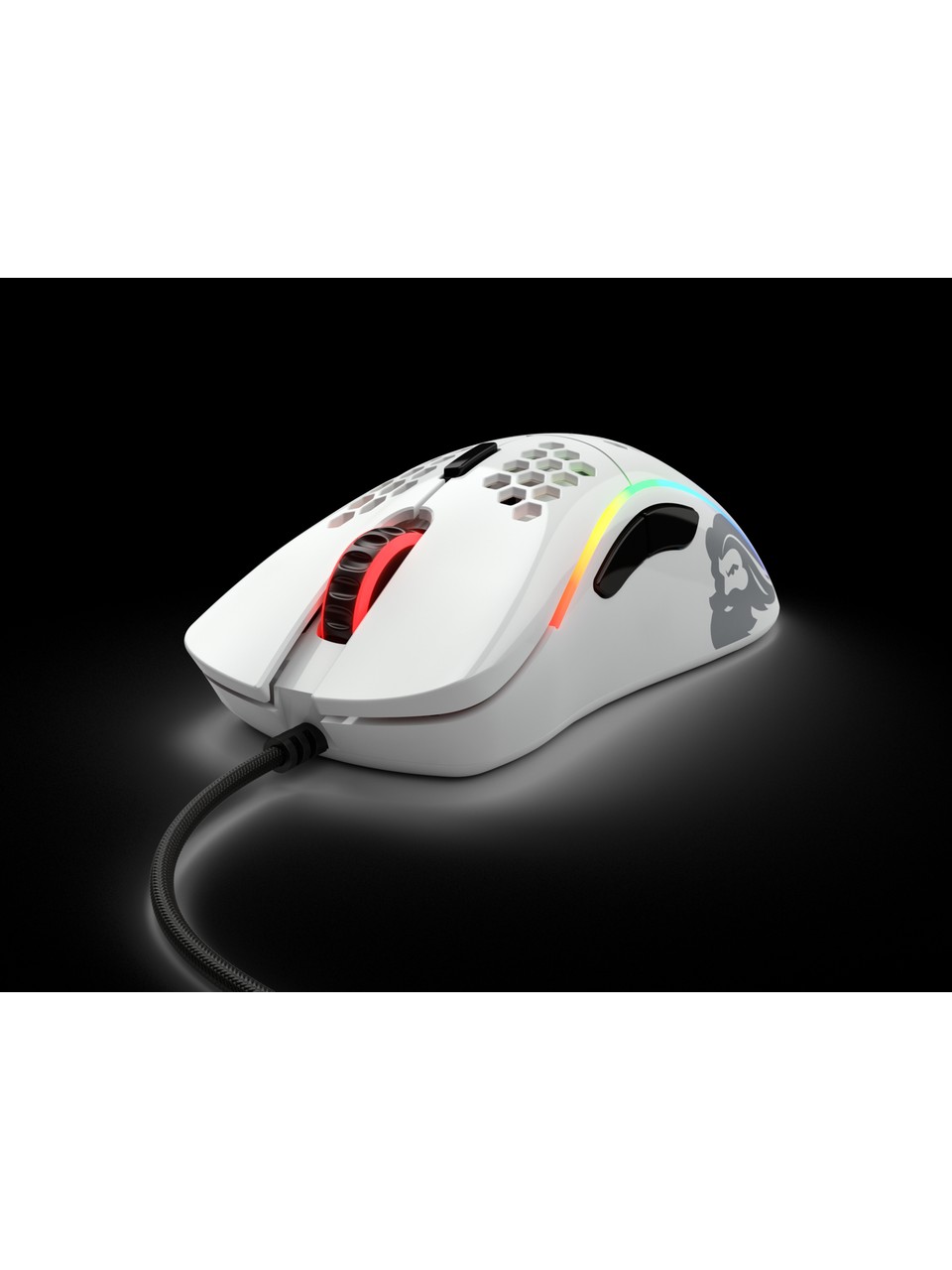 Glorıous  D Kablolu Parlak Beyaz Oyuncu Mouse Gd-gwhıte