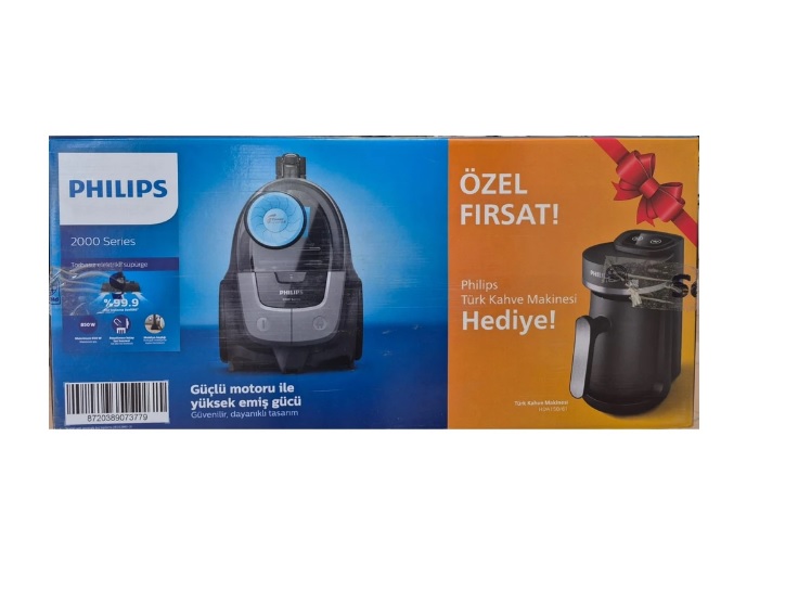 Philips Xb2142/10 Toz Torbasız Süpürge Hda150/61 Türk Kahve Makinesi Hediyeli Görseli