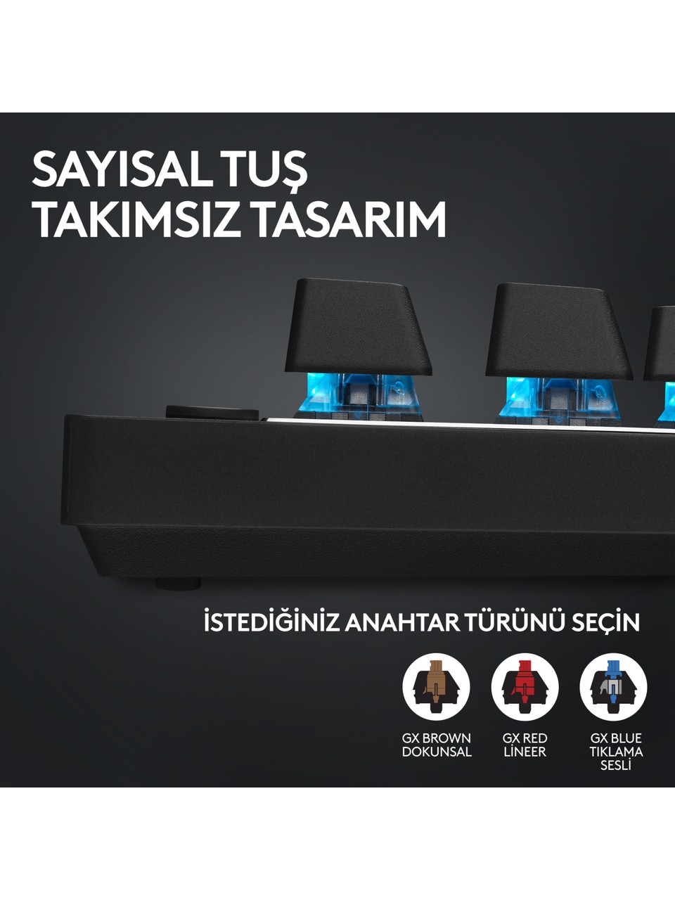 Logitech G Pro X Tkl Rgb Tactile Switch Kablolu/kablosuz Mekanik Oyuncu Klavyesi Görseli