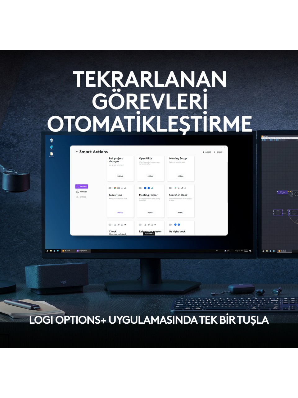 Logitech Mx Keys S Türkçe Q Kablosuz Klavye Görseli