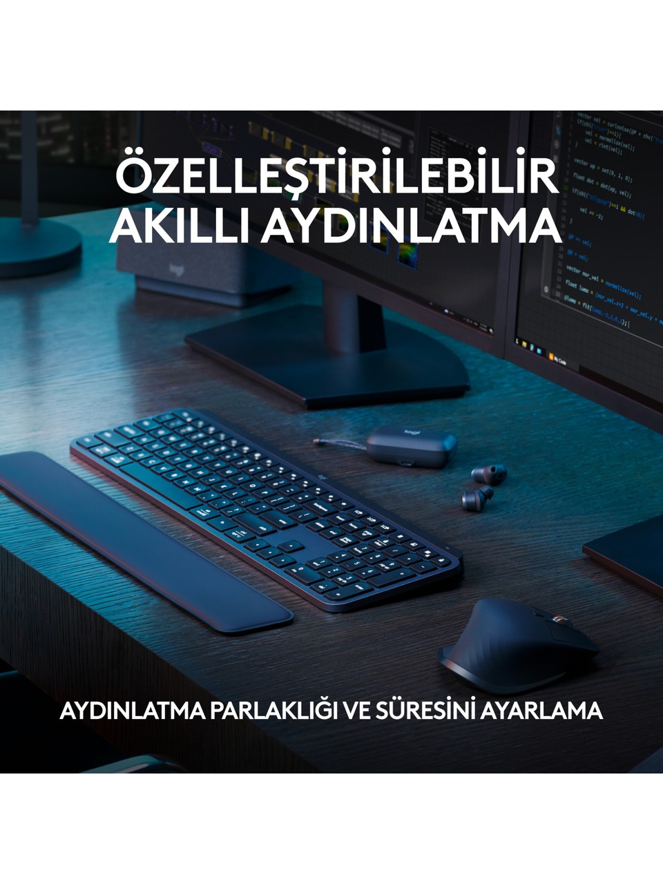 Logitech Mx Keys S Türkçe Q Kablosuz Klavye Görseli