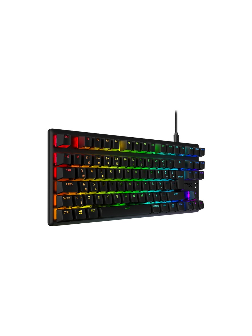 Hyperx Alloy Origins Core Rgb Tkl Red Switch Kablolu Oyuncu Klavyesi