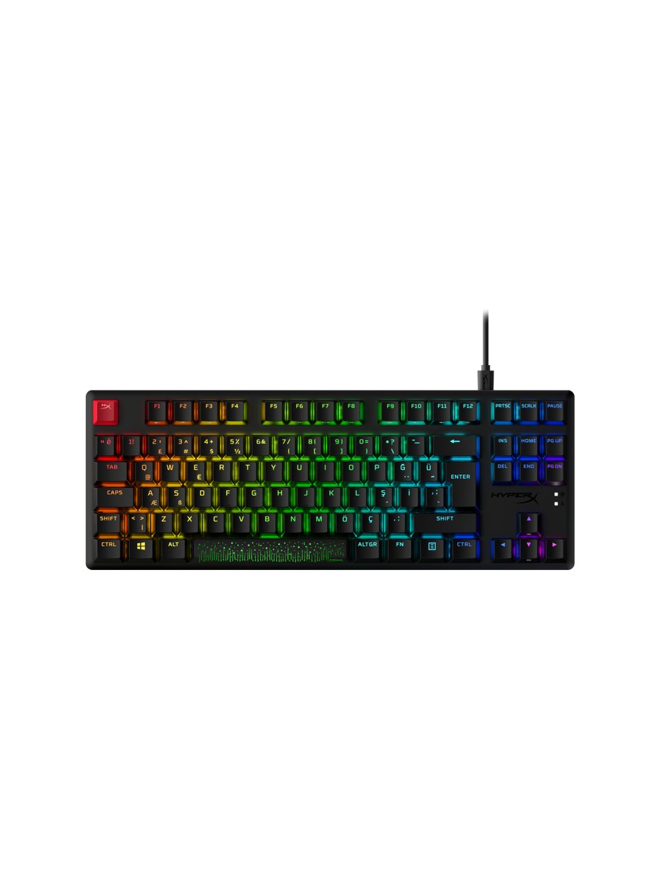 Hyperx Alloy Origins Core Rgb Tkl Red Switch Kablolu Oyuncu Klavyesi Görseli