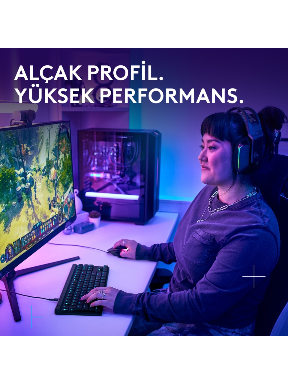 Logitech G515 Lightspeed Tkl 920-012539 Siyah Rgb Tactile Switch Mekanik Oyuncu Klavyesi Görseli