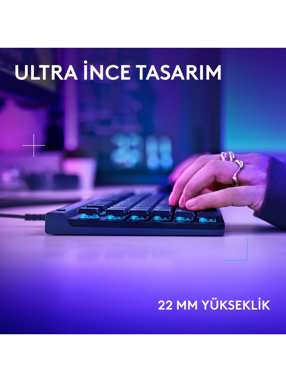 Logitech G515 Lightspeed Tkl 920-012539 Siyah Rgb Tactile Switch Mekanik Oyuncu Klavyesi Görseli