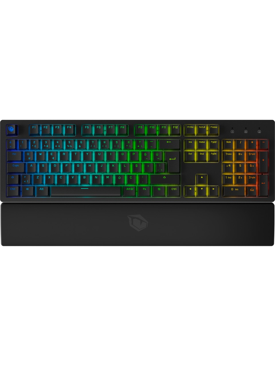 Monster Pusat Rapid Ultra Siyah Rgb Red Switch Kablolu Mekanik Oyuncu Klavyesi