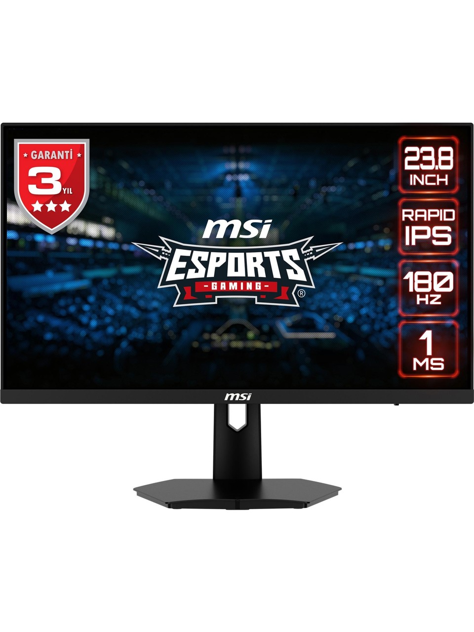Msı G244f E2 23.8" 1 Ms Full Hd Ips 180 Hz Oyuncu Monitörü