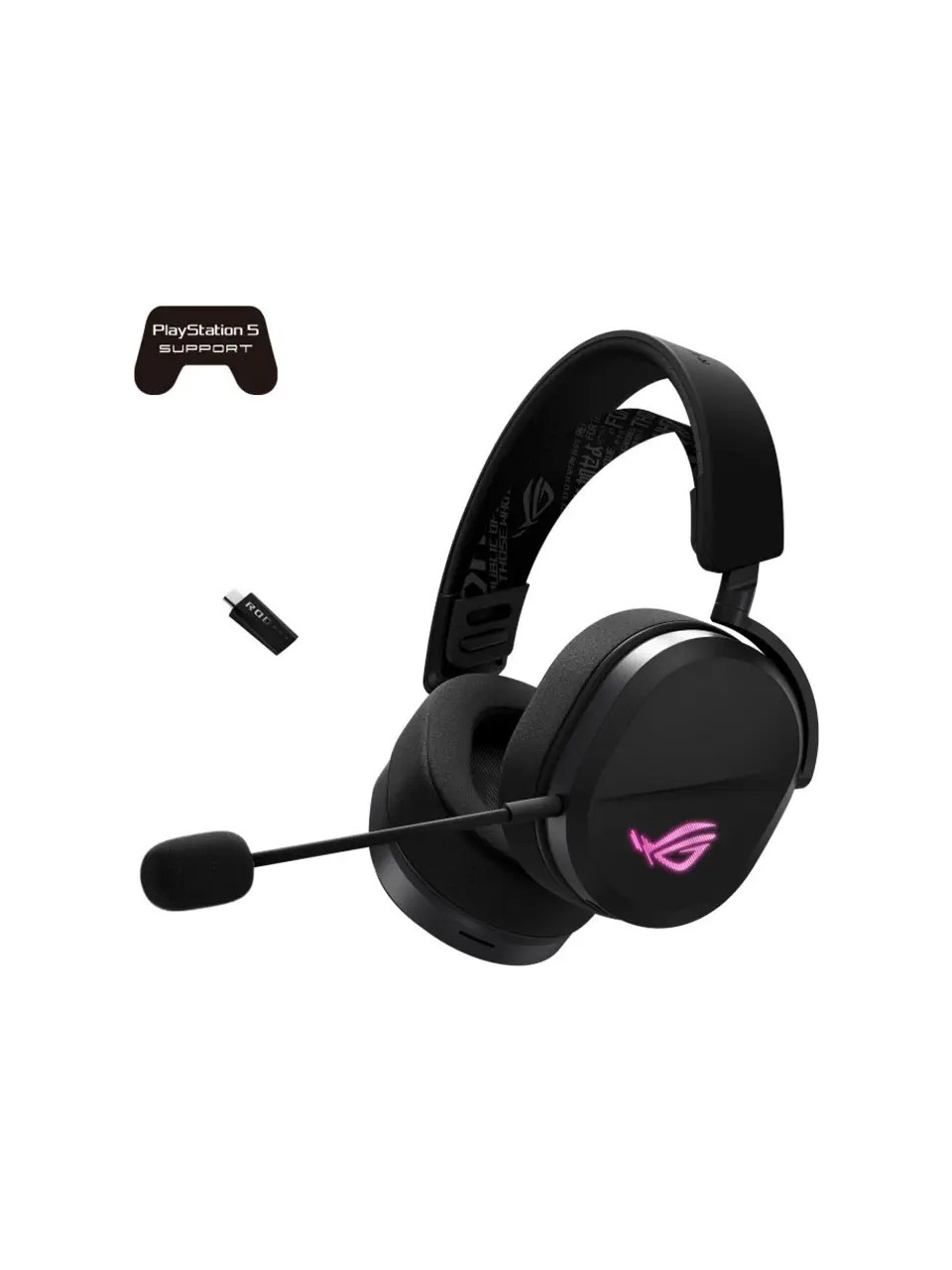 Asus Rog Pelta Siyah Rgb Kablosuz Kulak Üstü Oyuncu Kulaklığı