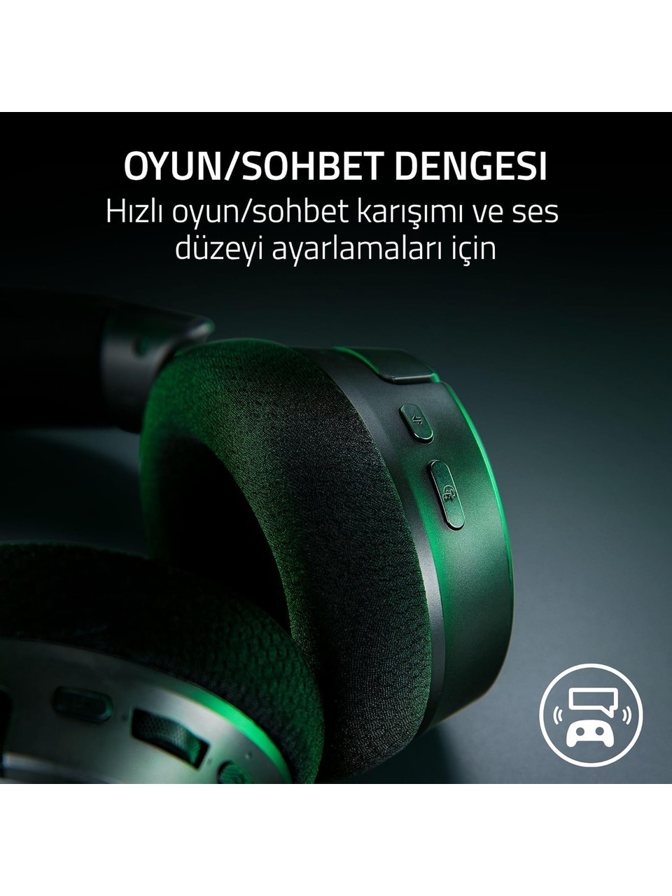 Razer Kraken V4 Rz04-05170100-r3m1 Rgb Usb Kulak Üstü Oyuncu Kulaklığı Görseli