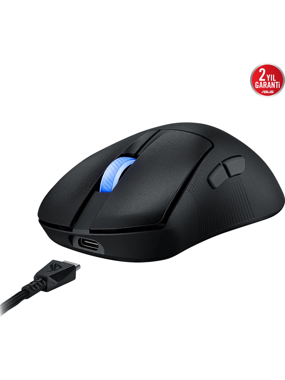 Asus ROG Keris II Ace AimPoint Siyah Optik Kablolu/Kablosuz Oyuncu Mouse Görseli