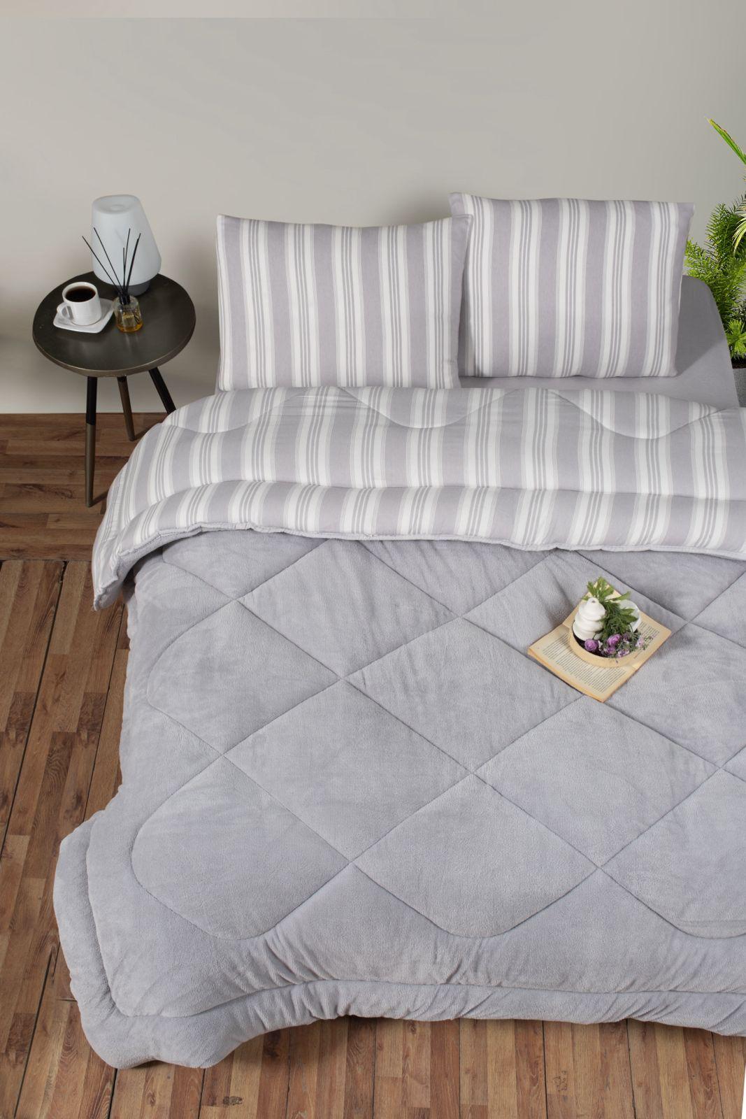 Kristal Ç.k. Soft Relax Uyku Seti Gri