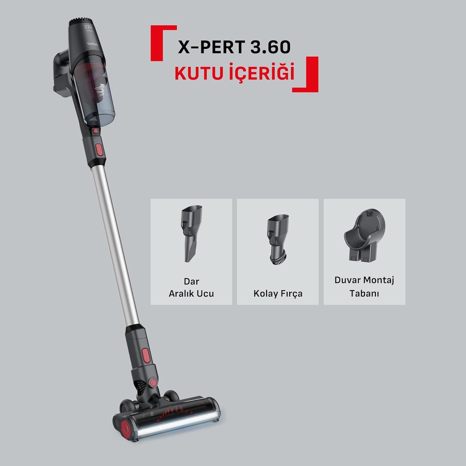 Tefal X-pert 3.60 Ty6983tr Şarjlı Dikey Süpürge Görseli