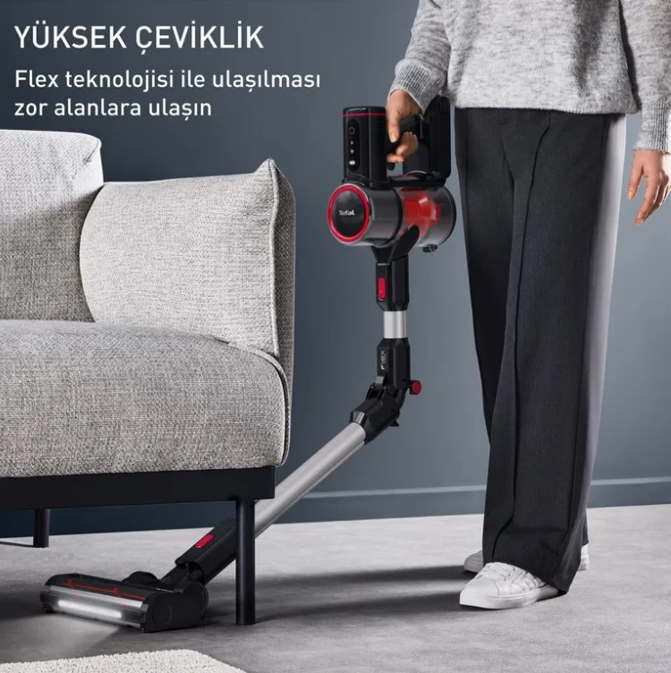 Tefal X-force Flex 8.60 Max Ty6t90tr Şarjlı Dikey Süpürge Görseli