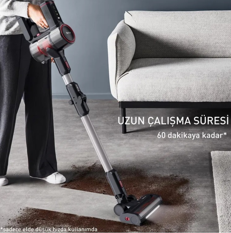 Tefal X-force Flex 8.60 Max Ty6t90tr Şarjlı Dikey Süpürge Görseli
