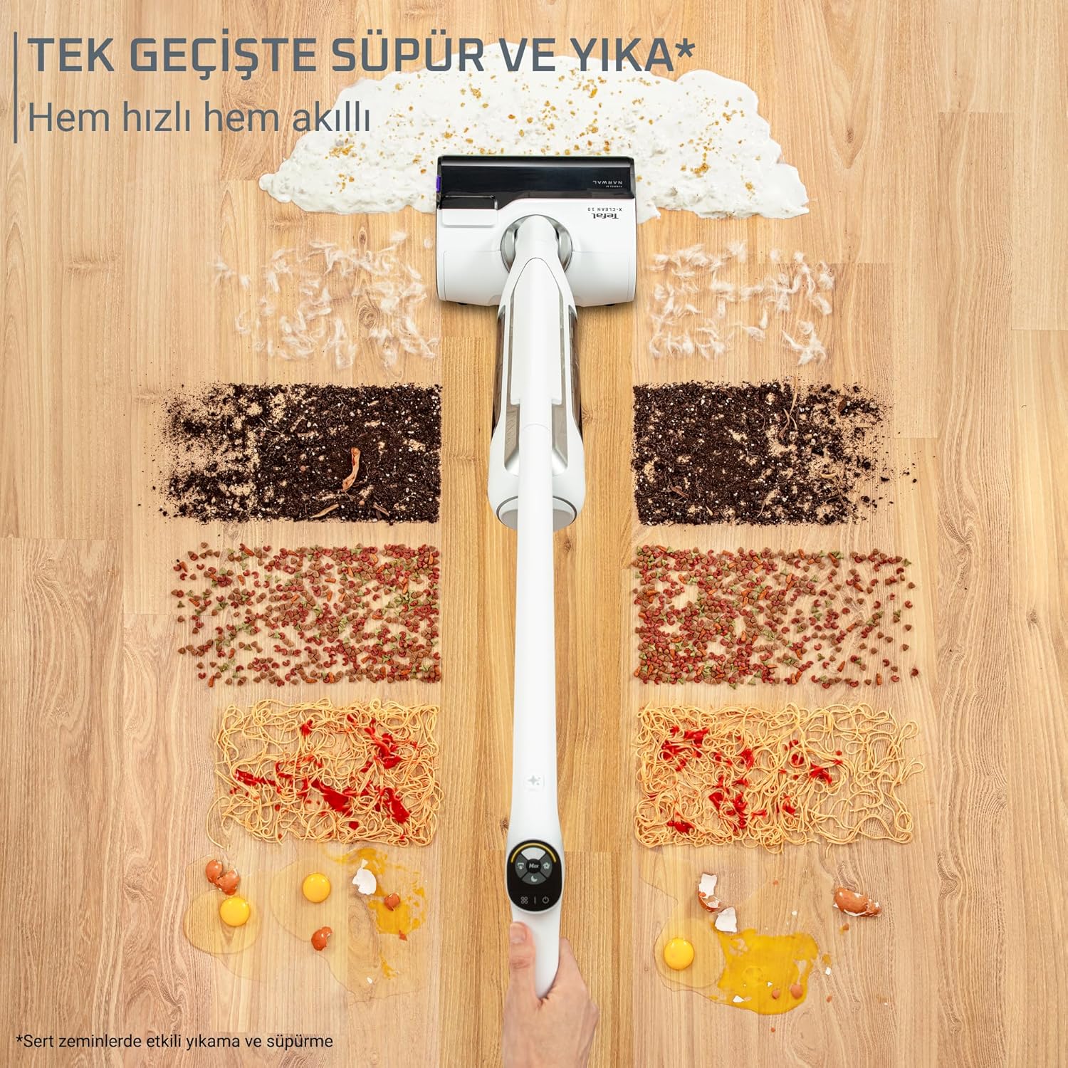 Tefal X-clean 10 Gf7540 Islak Kuru Şarjlı Dikey Süpürge Görseli