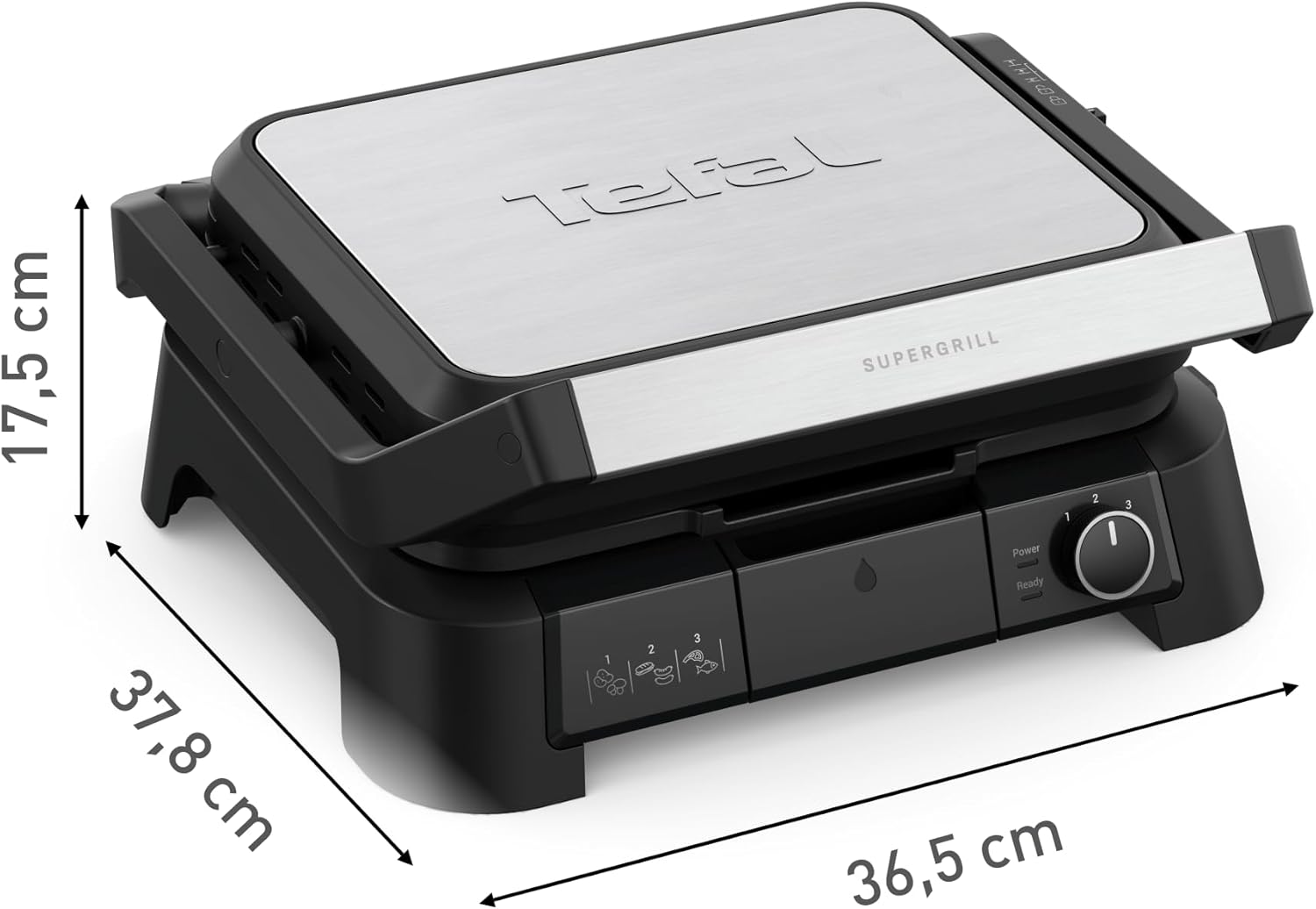 Tefal Supergrill 3in1 Inox 2000 W Izgara Ve Tost Makinesi Görseli