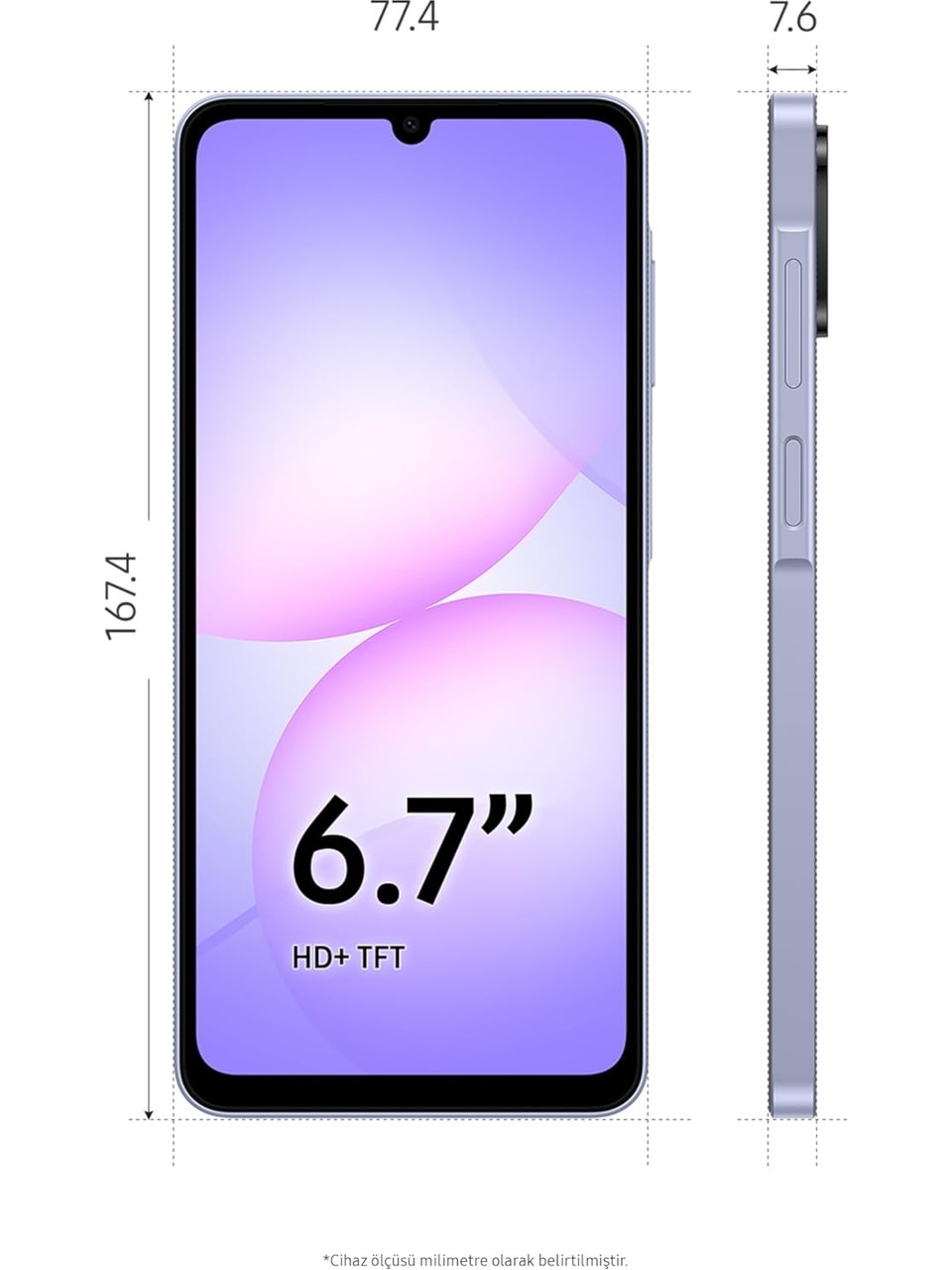 Samsung Galaxy A07 4 Gb 128 Gb Cep Telefonu Mor Görseli