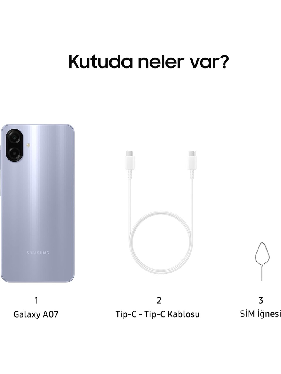 Samsung Galaxy A07 4 Gb 128 Gb Cep Telefonu Mor Görseli