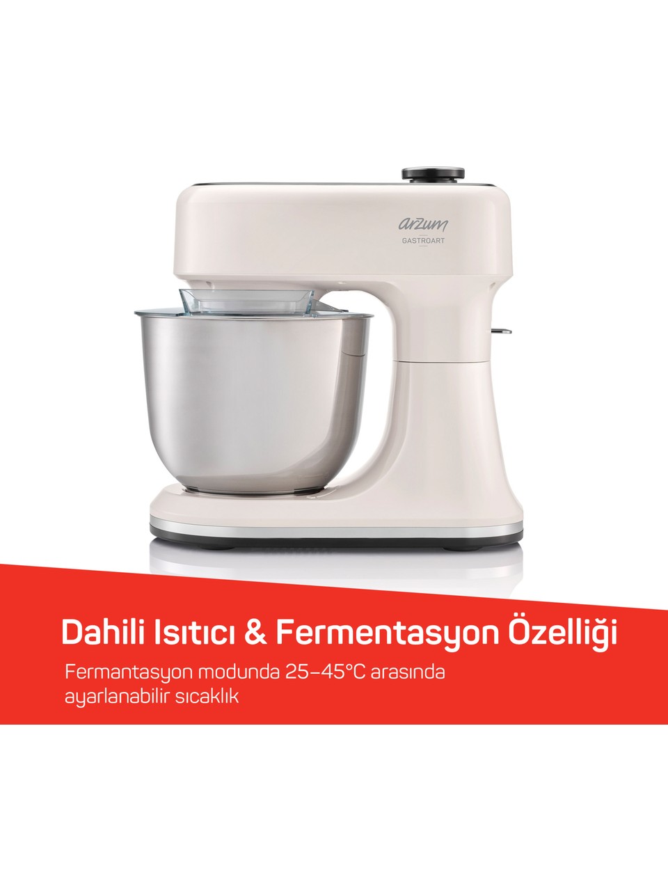 Arzum Ar1190-33 Gastroart Stand Mikser Krem Görseli