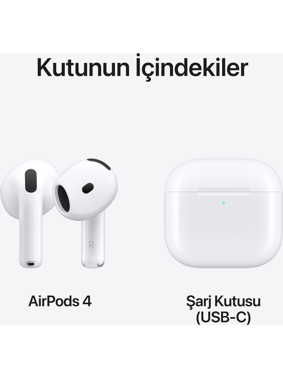 Apple AirPods 4. Nesill Bluetooth Kulak İçi Kulaklık Ve Şarj Kutusu (MXP63TU/A) Görseli