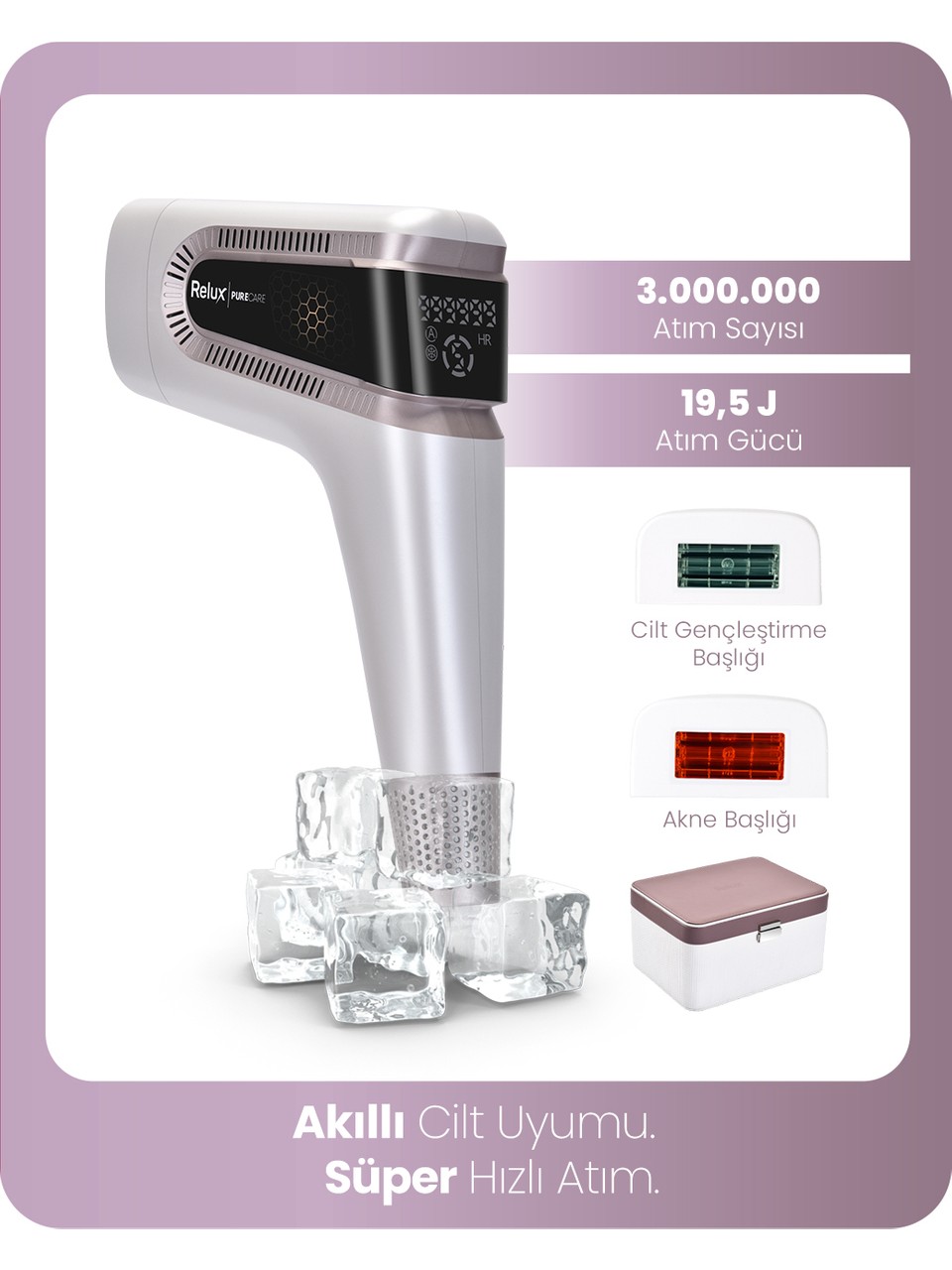 Relux Ipl9950 3.000.000 Atım Lazer Epilasyon Cihazı