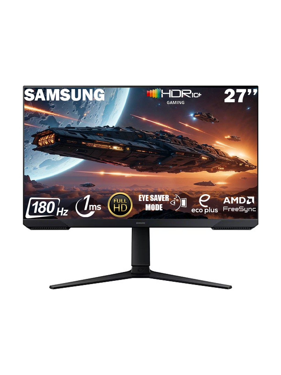 Samsung Odyssey G3 Ls27dg302euxuf 27" 1 Ms Full Hd Pivot 180 Hz Oyuncu Monitörü