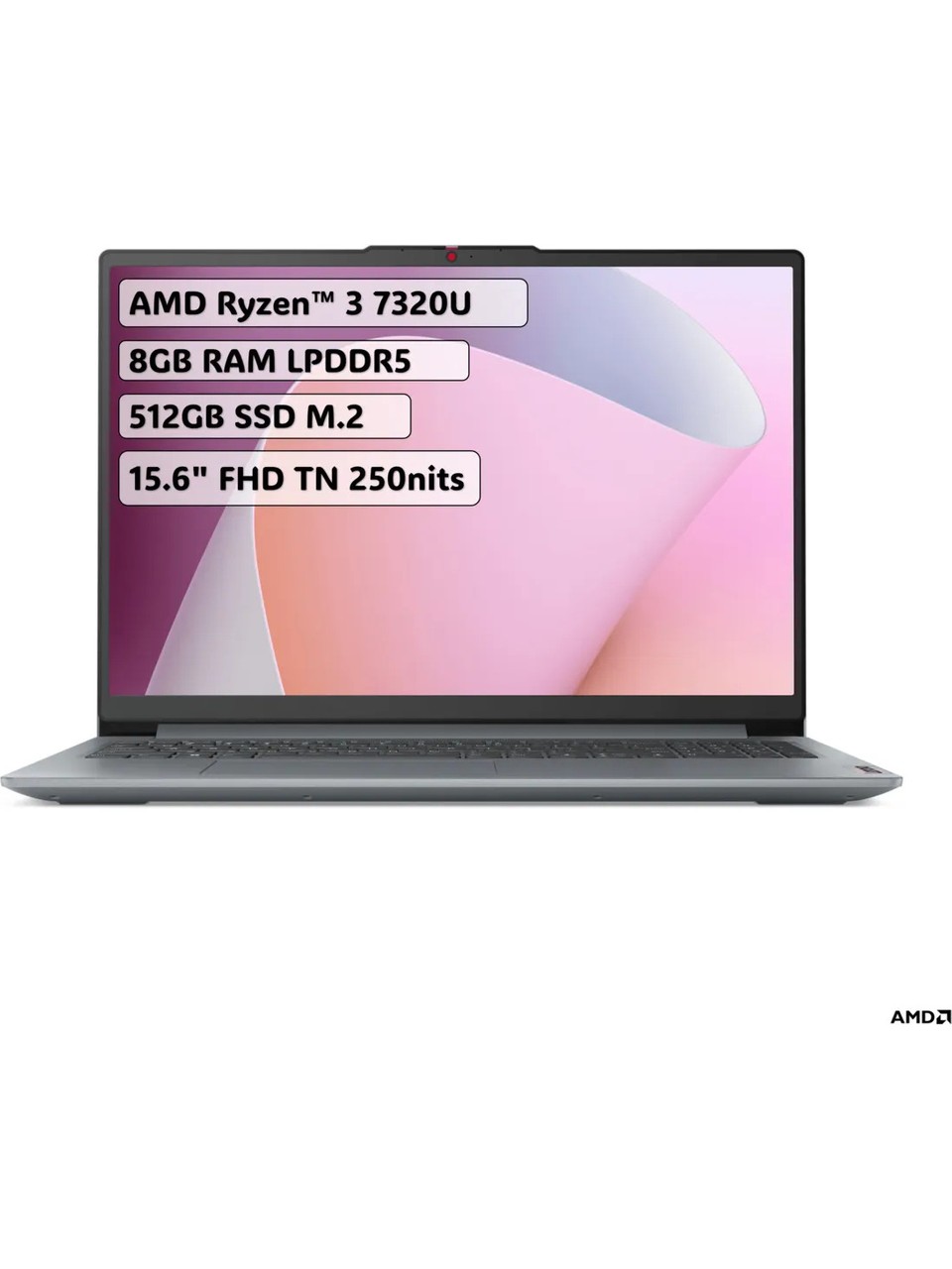 Lenovo IdeaPad Slim 3 15AMN8 82XQ00JGTX R3 7320U 8 GB 512 GB SSD Radeon 610M 15.6