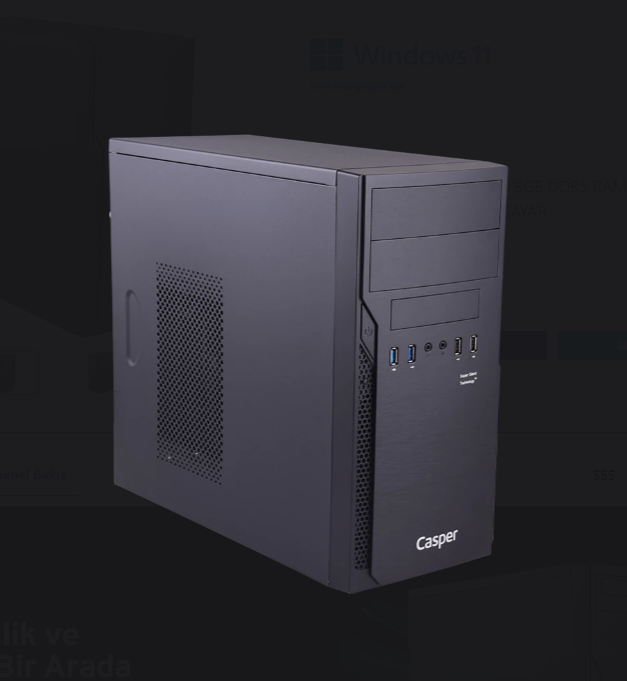 Casper Nirvana N2l.147f-bq50a-00c Ultra 5 225h 8gb Ram 500gb Ssd Masaüstü Bilgisayar Görseli