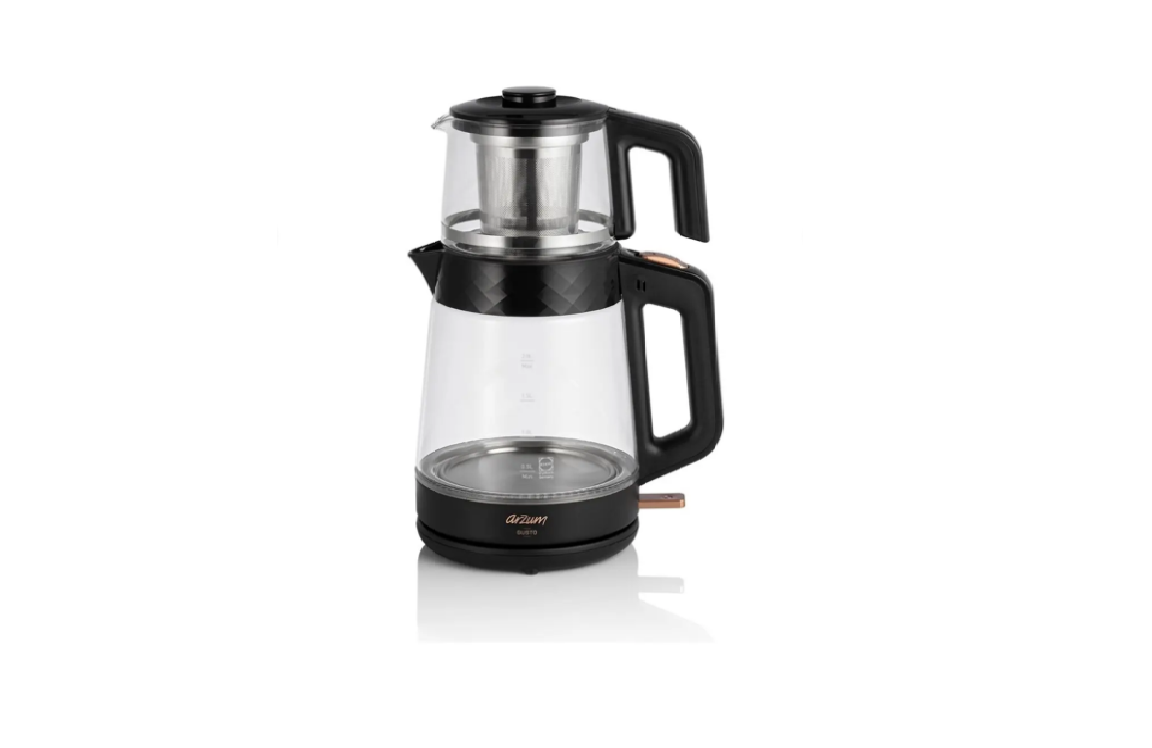 Arzum AR3101-CC Gusto 1900 W Cam Çay Makinesi