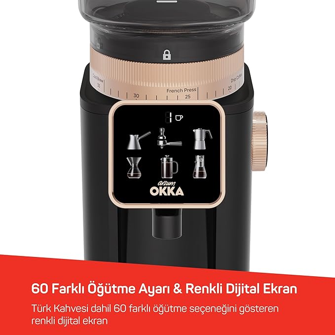 Arzum Ok0044-04 Okka Master Grind Kahve Öğütücü Bakir Görseli