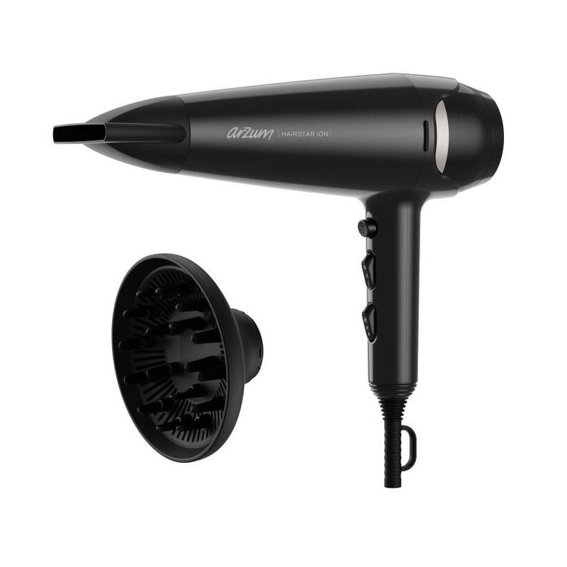 Arzum Ar5138-17 Hairstar Ion Saç Kurutma Makinesi Siyah