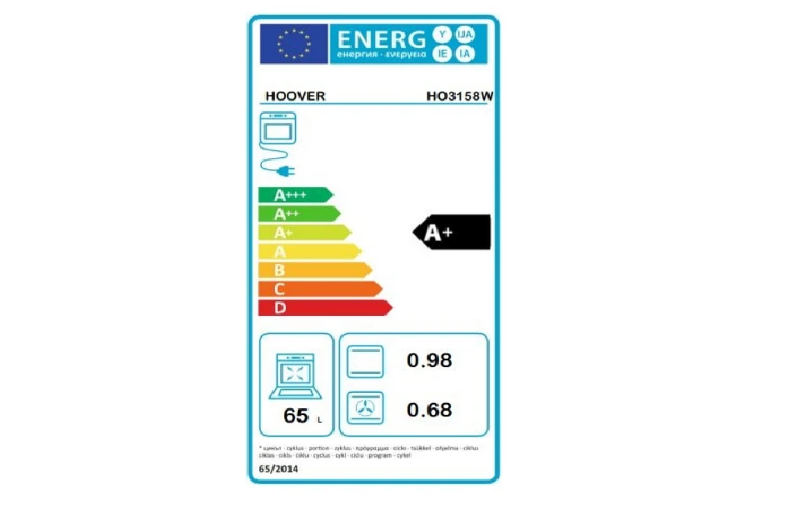Hoover HO3158W Beyaz Ankastre Fırın Görseli