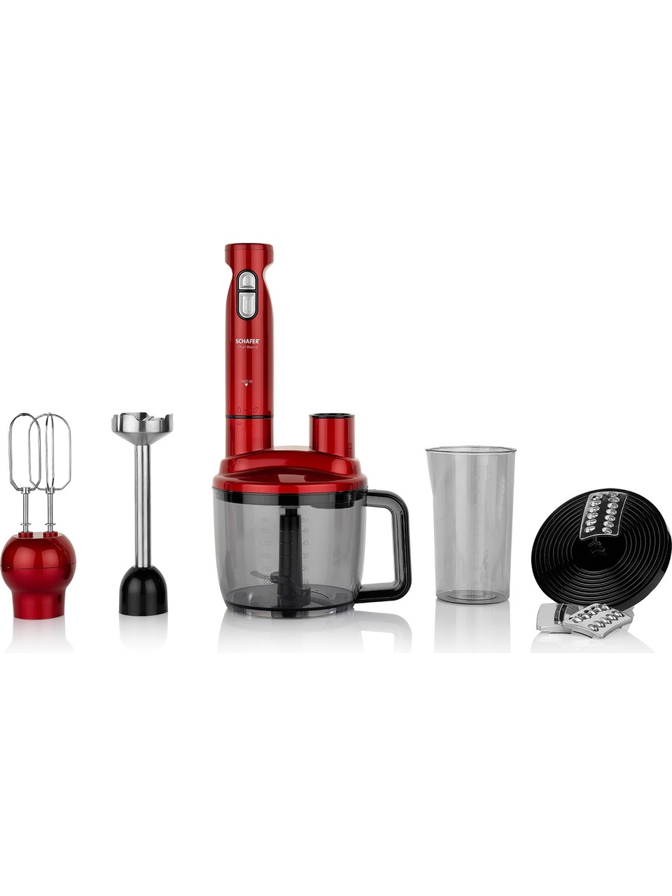 Schafer Chef Blend Mega Blender Set-kırmızı