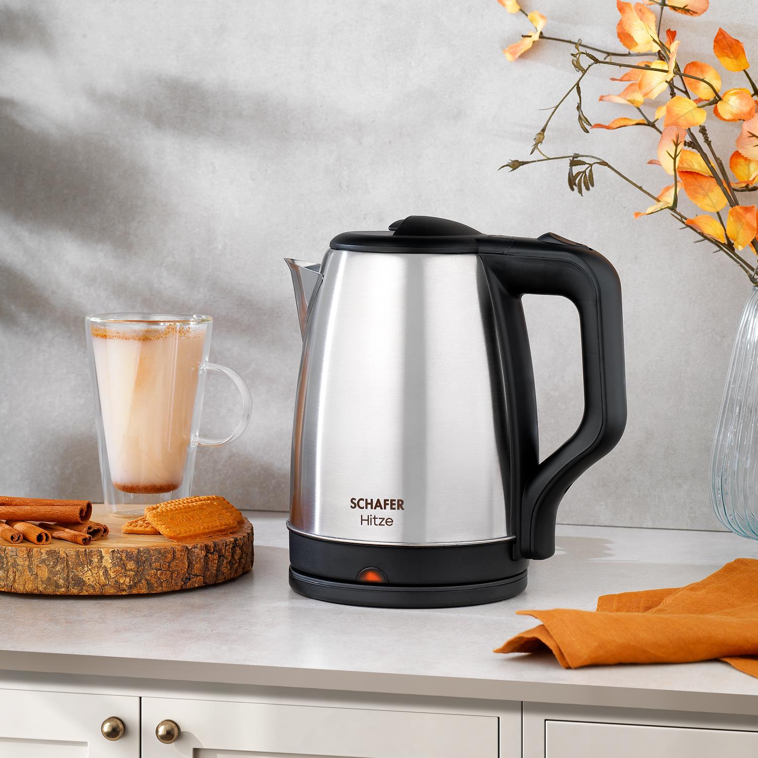 Schafer Hitze Paslanmaz Çelik Su Isıtıcı (kettle)-ınox Görseli