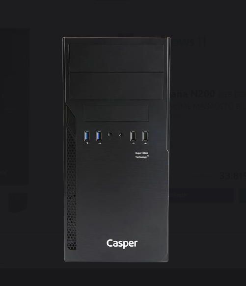 Casper Nirvana N2h.225s-8e00t-00a Core5 225 8gb Ram 500 Gb Ssd Win11h Masaüstü Bilgisayar