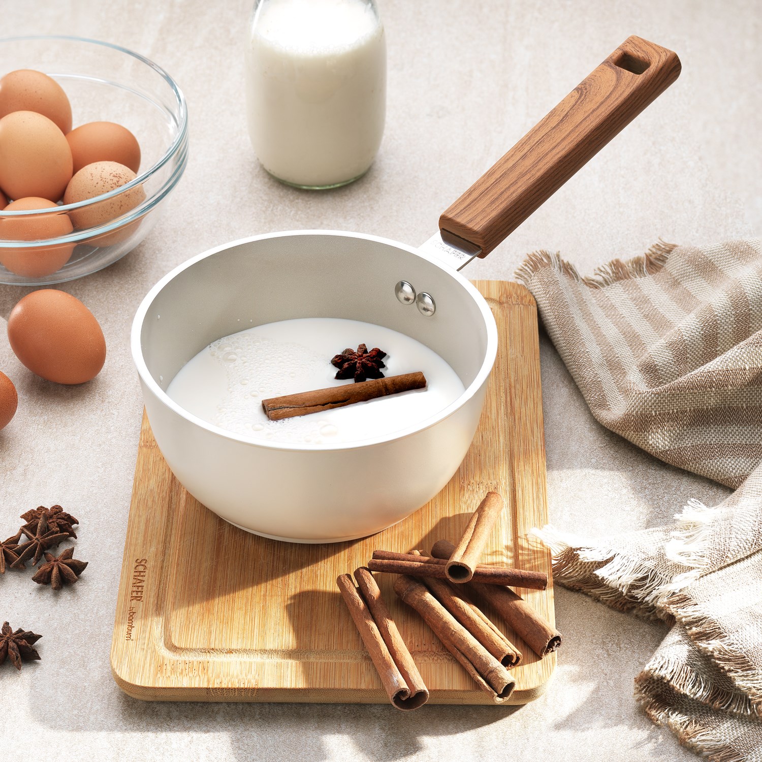 Schafer Ceramoni Seramik Sütlük 16 Cm-krem