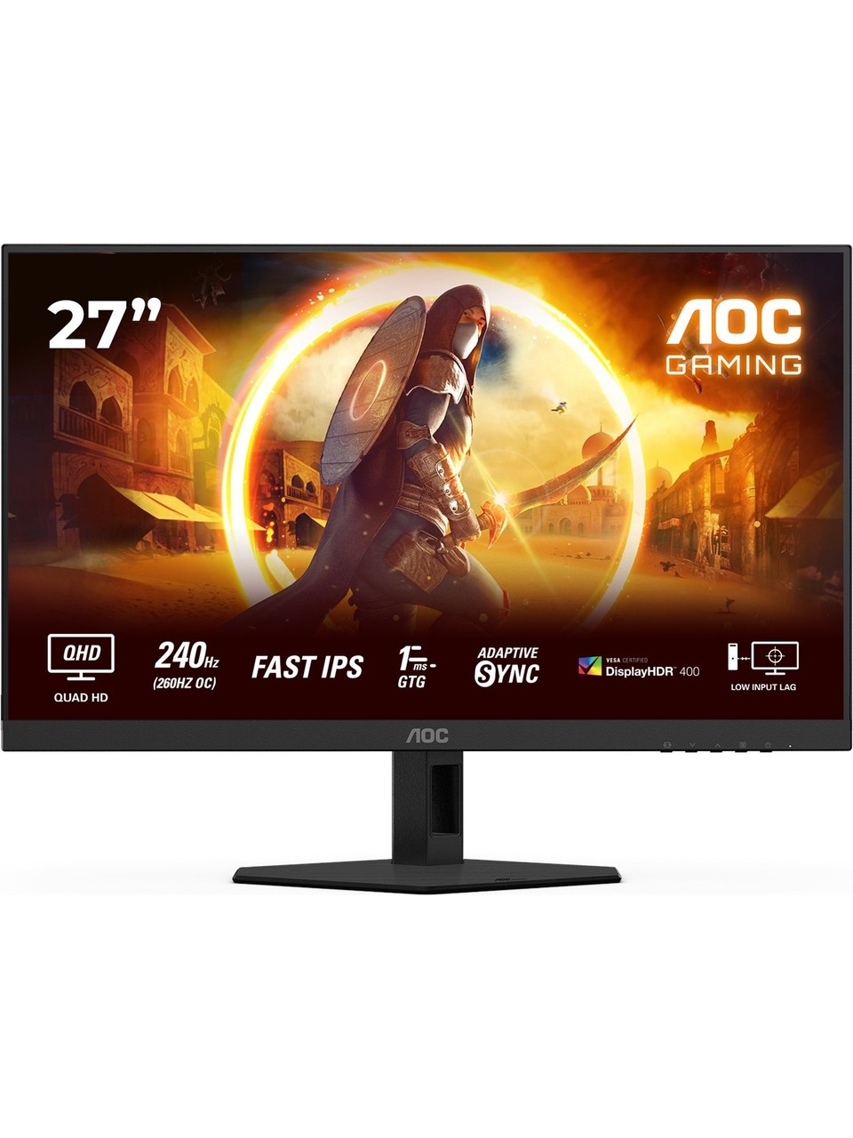 AOC Q27G4ZR 27" 0.3 ms 2K Pivot IPS 260 Hz Oyuncu Monitörü
