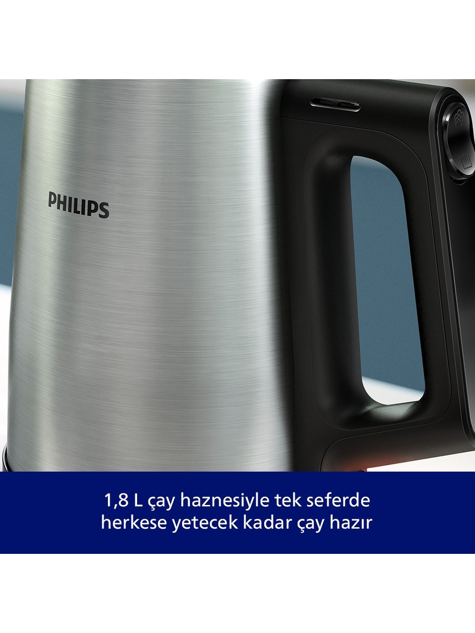 Philips Hd7350/00 Çelik / Cam Çay Makinesi Görseli