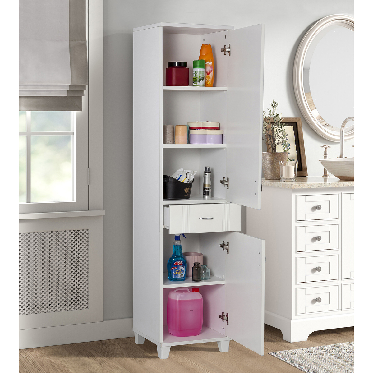 Sembol S 185 Lake Kapaklı Dolap 180x45x40 Görseli