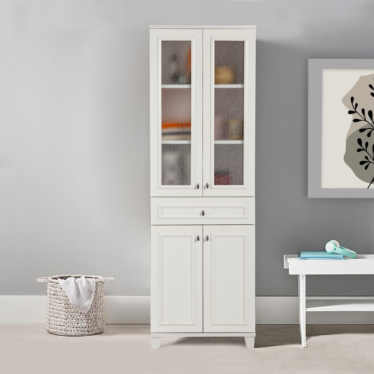 Sembol 184 Çitali Cam Lake Kapaklı Dolap 180x60x40 Görseli