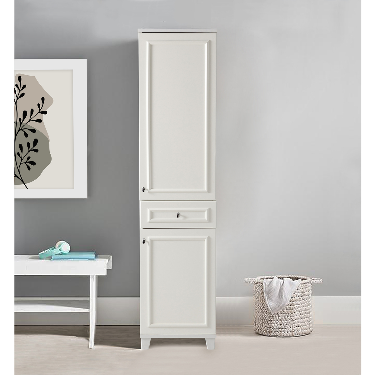 Sembol 185 Çitali Lake Kapaklı Dolap 180x45x40 Görseli